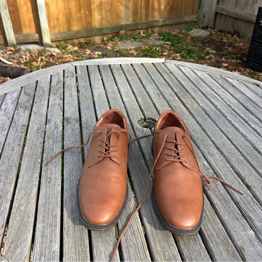 Men's Leo Dress Shoes - Goodfellow & Co‎ size 11 brown work formal winter fall